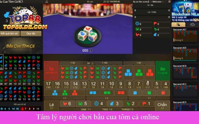 Tâm lý người chơi bầu cua tôm cá online