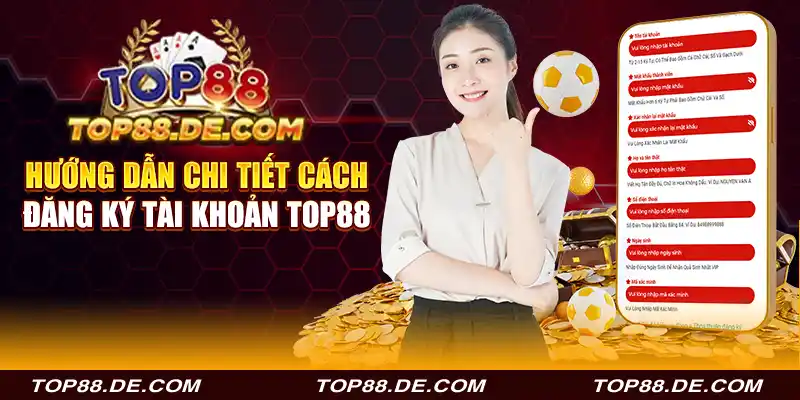 hướng dẫn chi tiết cách đăng ký tài khoản top88